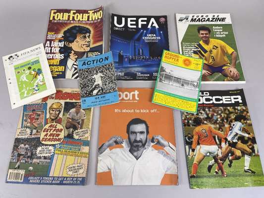 Large quantity of Football magazines, 
 numerous titles including FIFA and UEFA publications, Football Postcard Collectors Club Journals, Football Fav