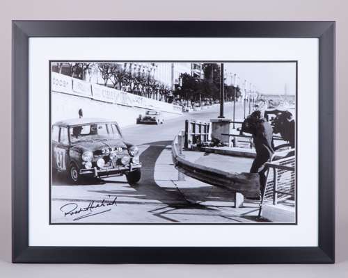 Paddy Hopkirk Signed 1967 Monaco Rally Framed Print