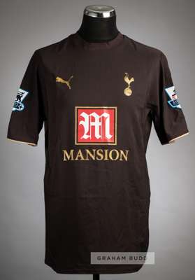 Robbie Keane brown Tottenham Hotspur no.10 third choice jersey, season 2006-07,
 Puma, short-sleeved with BARCLAYS PREMIERSHIP sleeve badges, club cre