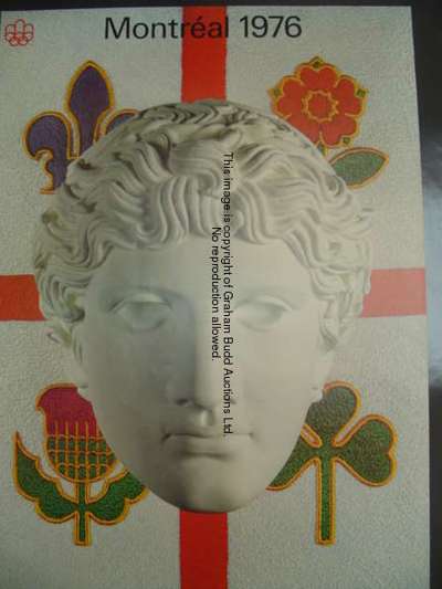 'Montreal 1976' an official poster for the Olympic Games, designed by Raymond Bellemare