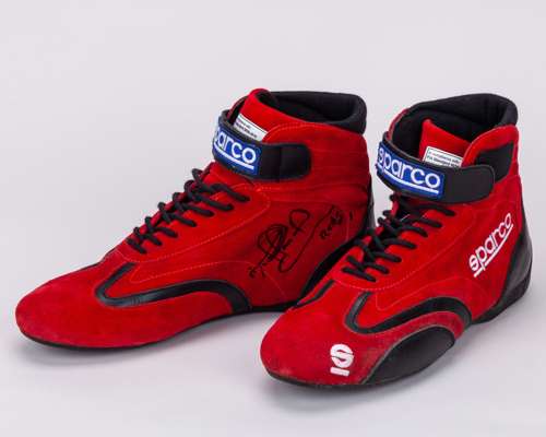 Nigel Mansell Signed Team Issued Boots