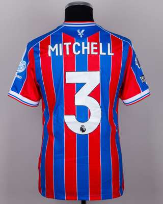 Tyrick Mitchell No.3 Crystal Palace v. Aston Villa match worn shirt
