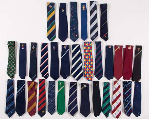 Dickie Bird an assortment of cricketing ties