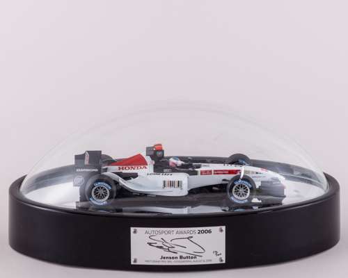 Jenson Button Signed 2006 Autosport Awards Limited Edition Display