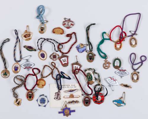 A good collection of 37 Leopardstown Racescourse members' badges