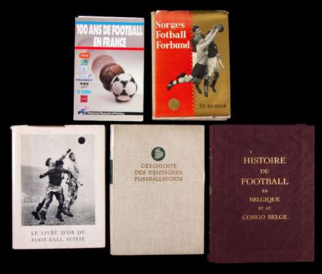 A collection of football books, Comprising four football history books, The Badminton Library Sports and Pastimes Series ''Football'', edited by the D