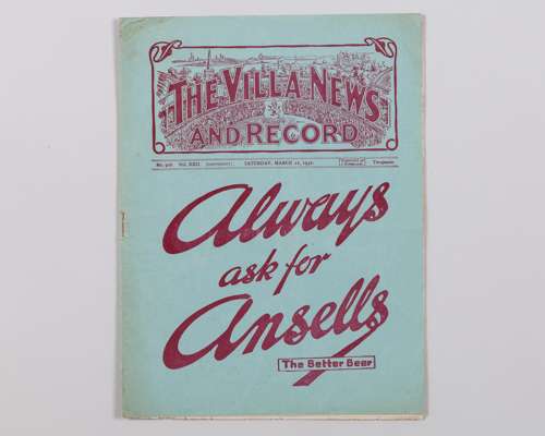 Arsenal v. Manchester City F.A.Cup Semi-Final match programme, 12th March 1932