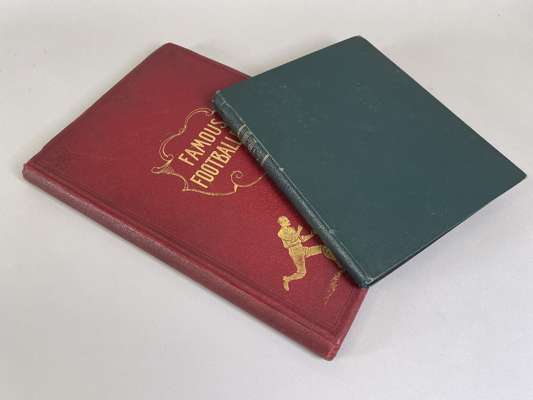 Two publications 'Famous Footballers 1895-96' edited by CW Alcock and Rowland Hill, published by Hudson & Kearns London, 
 bound in red hardback cover