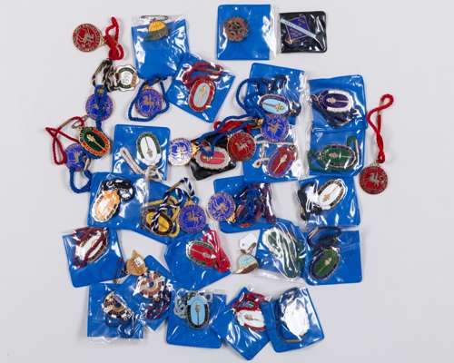 37 Members' badges for Kempton Park Racecourse