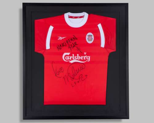 Mel C autographed red Liverpool Replica short-sleeved shirt