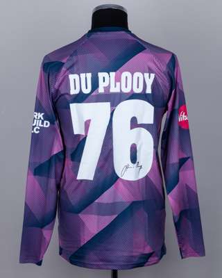 Leus du Plooy Middlesex CCC No.76 match worn shirt vs Surrey (T20 Blast, Lords)