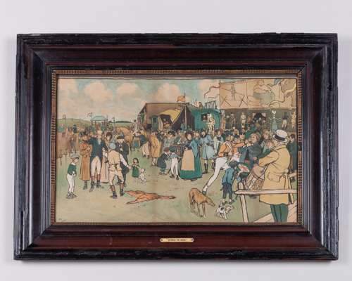 A full set of six prints by Cecil Aldin (British, 1870-1935) ‘The Bluemarket Races’