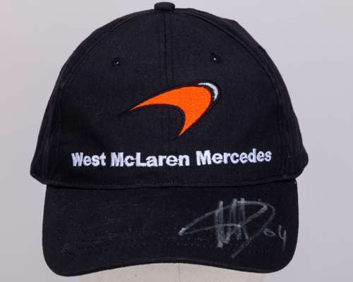 Pedro de la Rosa Signed West McLaren Mercedes Cap