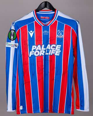 Crystal Palace v. Rayo match issued squad signed shirt, UEFA Conference League - Final 2026