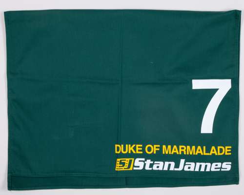 The No.7 number cloth race-used by Duke Of Marmalade in the 2007 2,000 Guineas