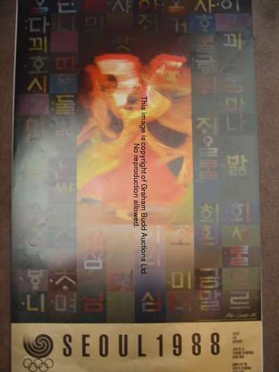 A 1988 Seoul Olympic Games poster, from the fine art series