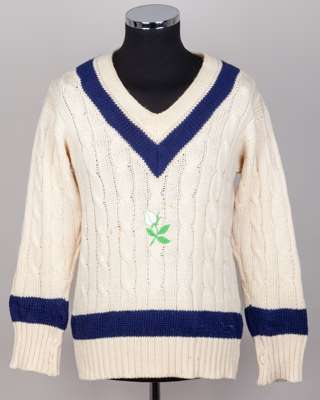 Dickie Bird Yorkshire County Cricket long-sleeved cricket sweater