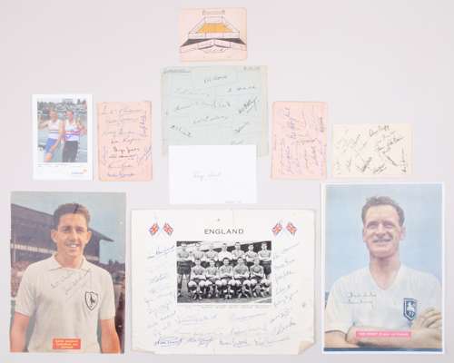 A page of Arsenal autographs, 1946