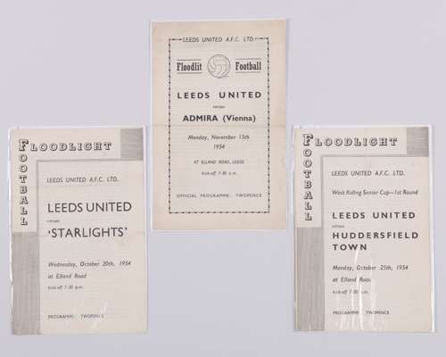 Leeds United v. Admira match programme, 15th November 1954