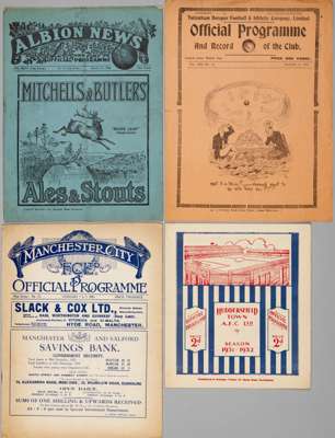 England Trial matches v The Rest 1924-25 at Manchester City programme, 
 also covers Manchester City Reserves v Blackpool Reserves, bears annotations;