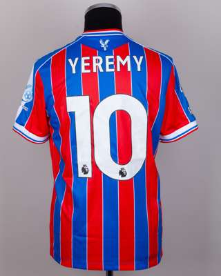 Yeremy Pino No.10 Crystal Palace v. Leeds United match worn shirt