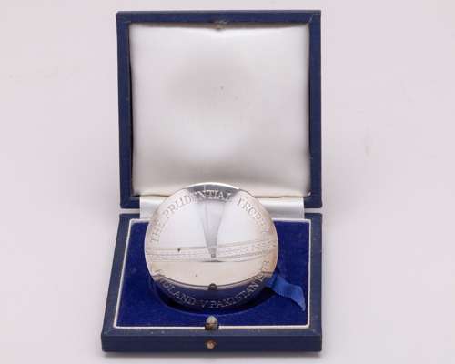 Ian Botham - silver medal, the obverse inscribed The Prudential Trophy, England v Pakistan