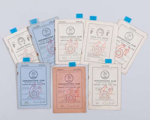 A group of 8 Irish racecards all featuring the triple-Champion Hurdle winner Hatton's Grace