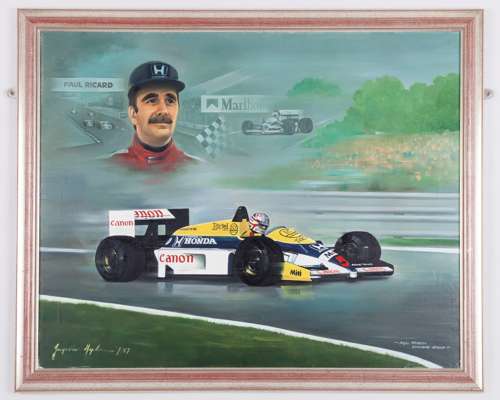 Nigel Mansell Williams Original Framed Artwork