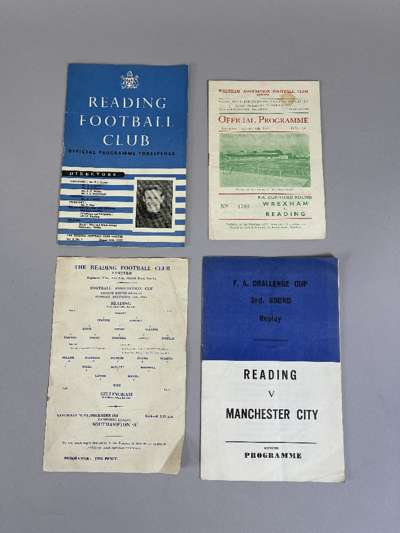 Collection of approx. 300 Reading FC programmes, dating from the 1950s,
 including one single sheet issue, 5 aways, Generally good condition