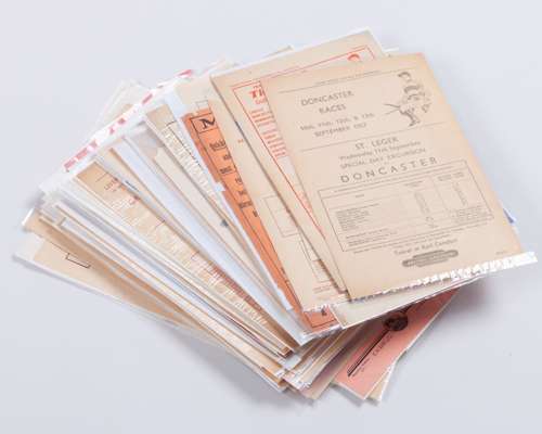 Collection of 120 Railway handbills for Race Day excursions and specials