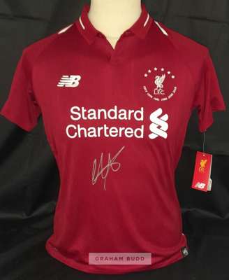 Trent Alexander Liverpool signed 2018-19 Liverpool jersey special edition, 
 with six Champions League winners embroidered around the crest, brand new
