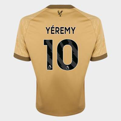 Yéremy Pino No.10 Crystal Palace v. Brighton (Away) match worn shirt