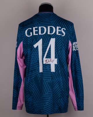Ben Geddes Middlesex CCC No.14 match worn shirt v. Lancashire, Metro Bank One Day Cup