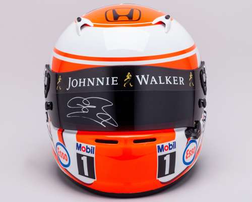 Jenson Button 2015 McLaren F1 Team Signed Official Limited-Edition Full-Size Replica Helmet