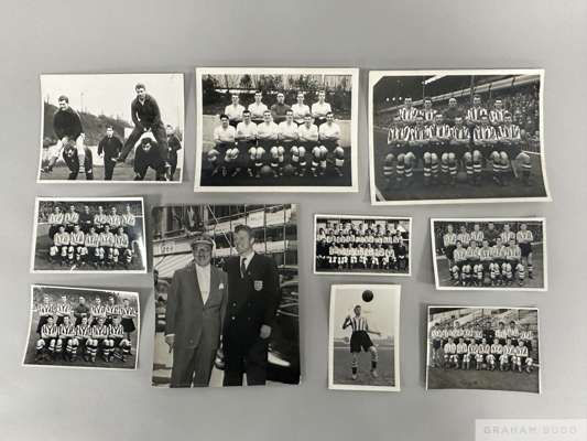 Ten press photographs relating to the Sheffield United era of Colin Grainger's career, 
 including team images and training shots from 1956 - 1958, (q