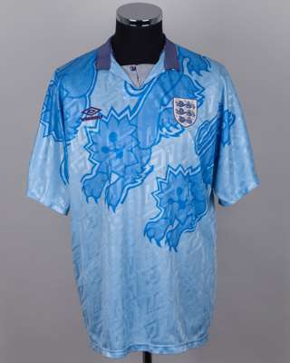 Blue England replica short-sleeved shirt, 1992
