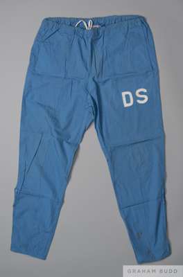 David Sadler blue 1970 World Cup England tracksuit bottoms, 
 Umbro, M, embroidered D S

 Sadler was in the original 28 man squad, however, he failed 