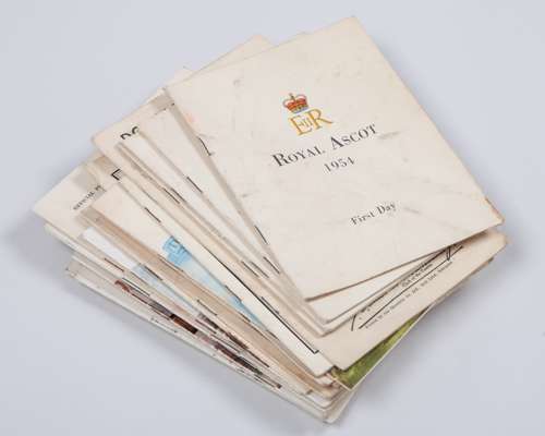 Collection of 25 racecards dating between 1946 and 1965