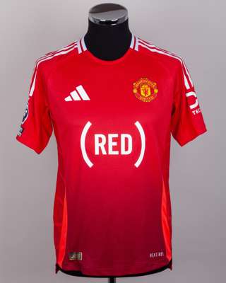 Mason Mount red No.7 Manchester United v. West Ham United short-sleeved shirt, 2025