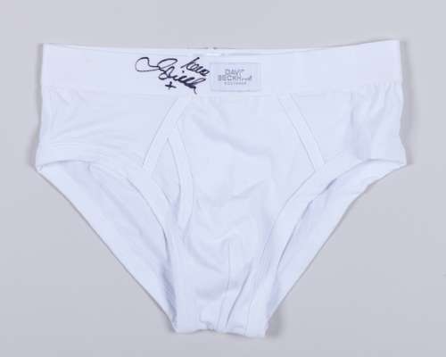 David Beckham a pair of autographed briefs