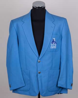 Dickie Bird worn official Test and County Cricket Board Umpire single-breasted blazer