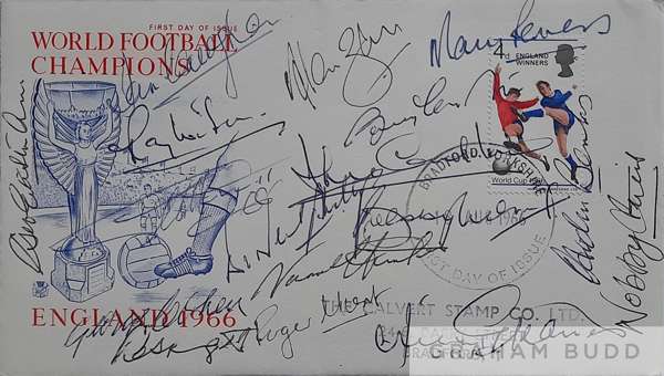 England 1966 World Cup Winners Signed highly collectable World Football Champions FDC