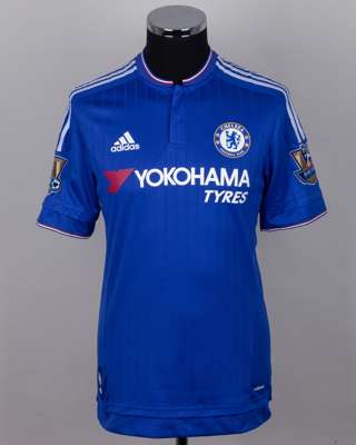 Eden Hazard blue No.10 Chelsea short-sleeved shirt, 2015-16