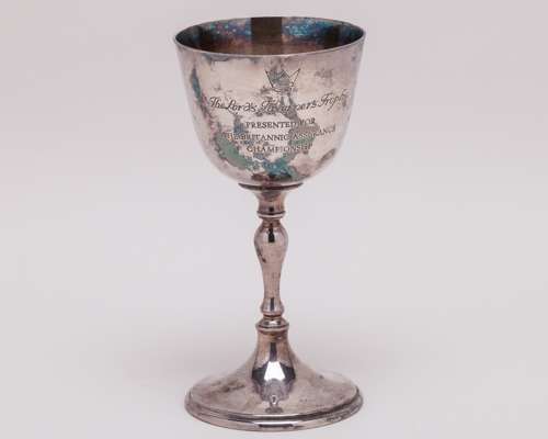 Ian Botham, a silver-plated Worcestershire C.C.C. County Champions 1988 goblet