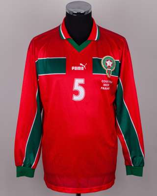 Morocco - Smahi Triki red and green No.5 Morocco World cup