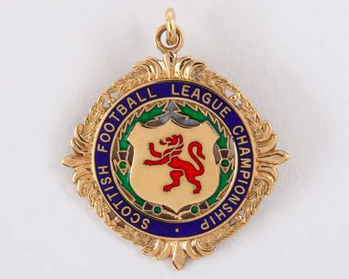 Falkirk 9ct gold and enamel Division 1 League Championship medal, 1993-94