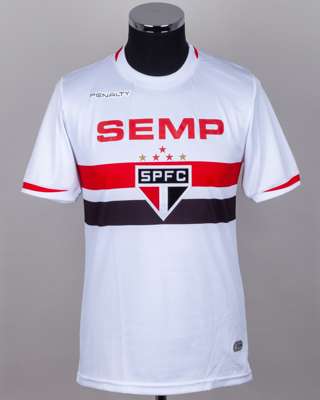 kaka white, red and black No.8 Sao Paulo v. Chapecoense short-sleeved shirt, 2014