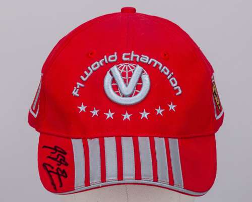 Michael Schumacher Signed Ferrari Cap