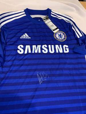 Cesc Fabregas signed blue Chelsea replica home jersey 2014-15,
 Adidas, short-sleeved with club crest and sponsor logo, signed in marker pen on front,