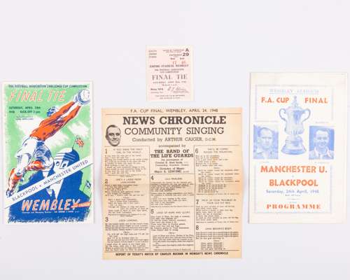 Manchester United v. Blackpool F.A.Cup Final programme 24th April 1948